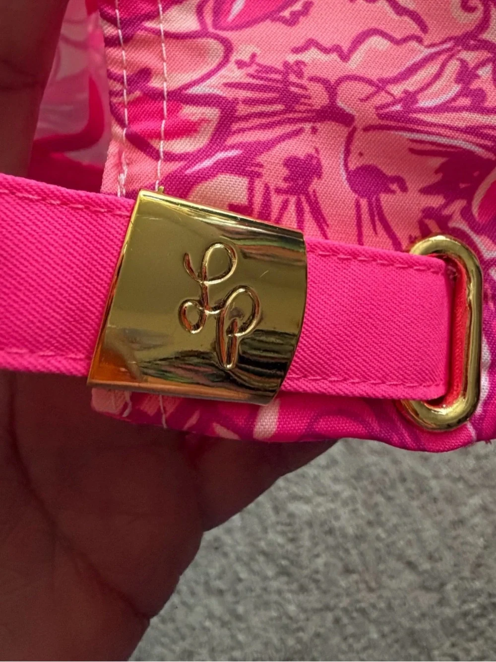 NWOT Lilly Pulitzer Roxie Pink Solid Run Around Hat Adjustable